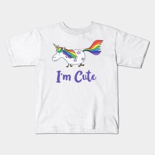 Ice Cream Unicorn - I’m Cute Kids T-Shirt